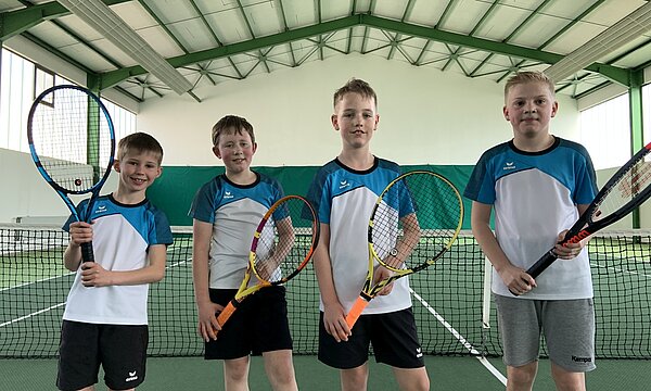 Zu den Newsdetails: Kids Cup U12 des RTC Marbach Gruppensieger in der Winterhallenrunde