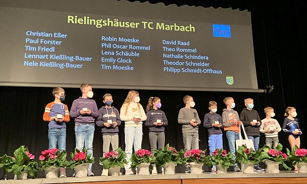 Zu den Newsdetails: Sportlerehrung 2021 der Stadt Marbach - erfolgreiche Sportler des RTC Marbach